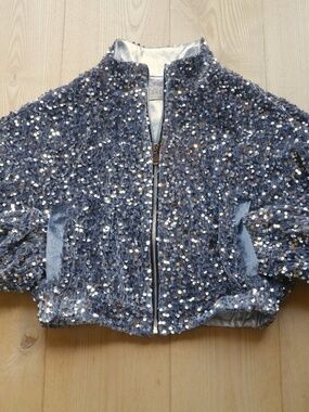 Jayley sequin bomber jacket